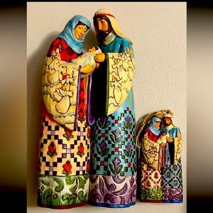 Jim Shore Heartwood Creek Holy Family & Holy Family 5" Hanging ornament ID-20